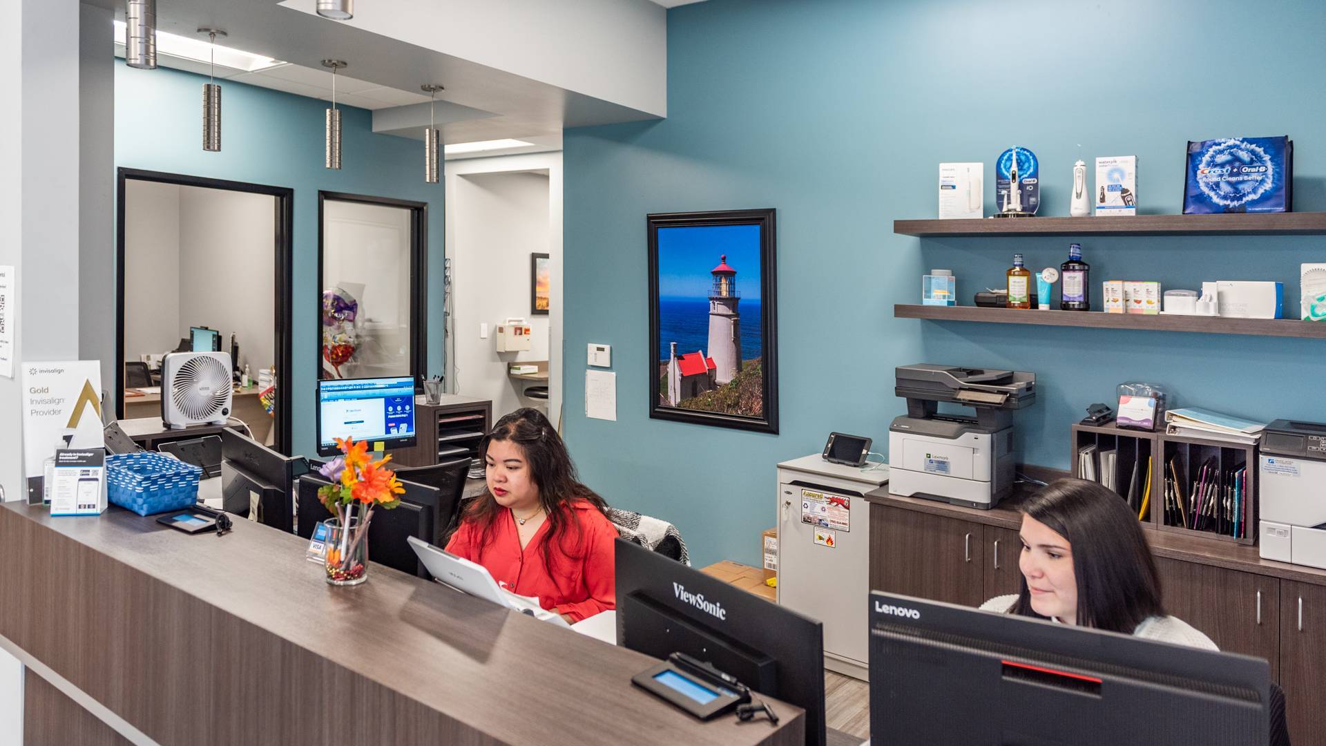 dental-clinic-reception-area_Gentle-Dental-South-Maryland