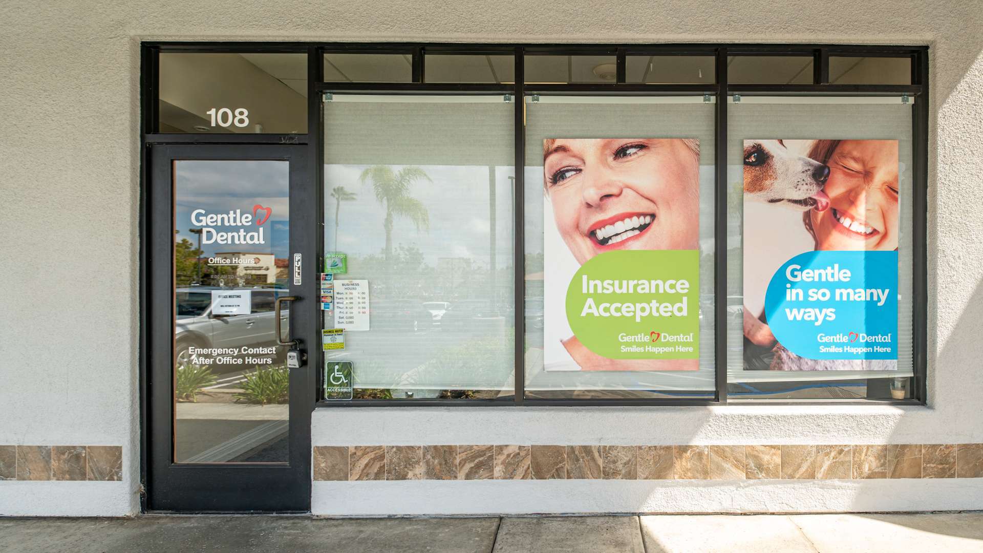 dental-office-entrance_Gentle-Dental-Vista