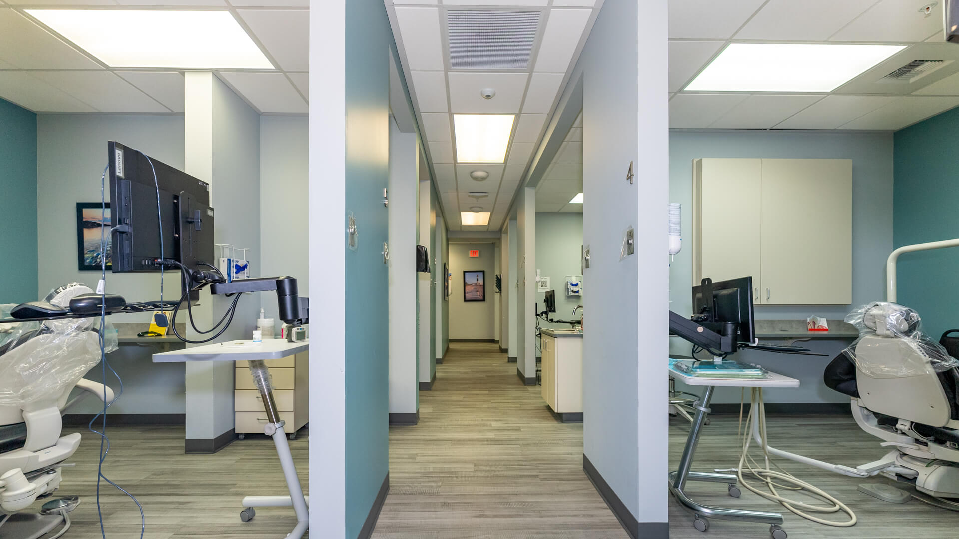 local-dentist-modern-dental-treatment-room-hallway_Gentle-Dental-Coal-Creek